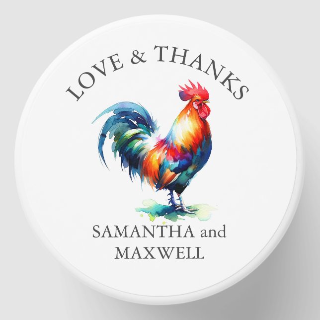 Rooster Themed Party Favors for Wedding Mini Candle Favors (Front)