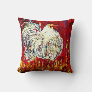 Rooster Throw Pillow