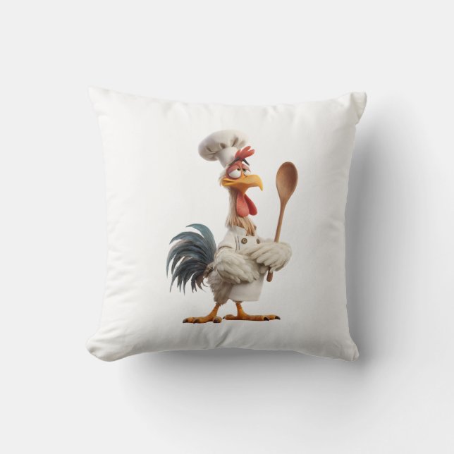 Rooster Throw Pillow (Front)