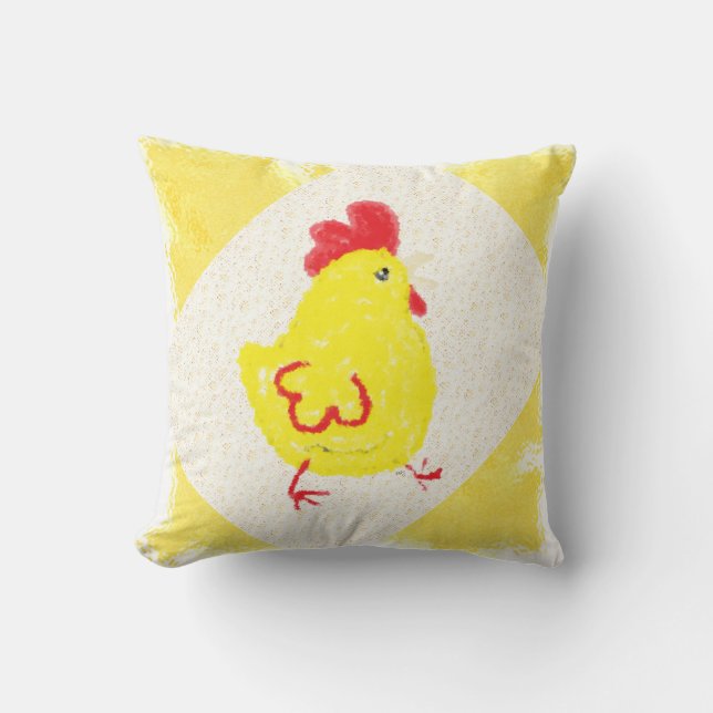 Rooster Throw Pillow (Front)