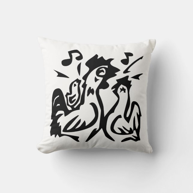 Rooster  throw pillow (Front)