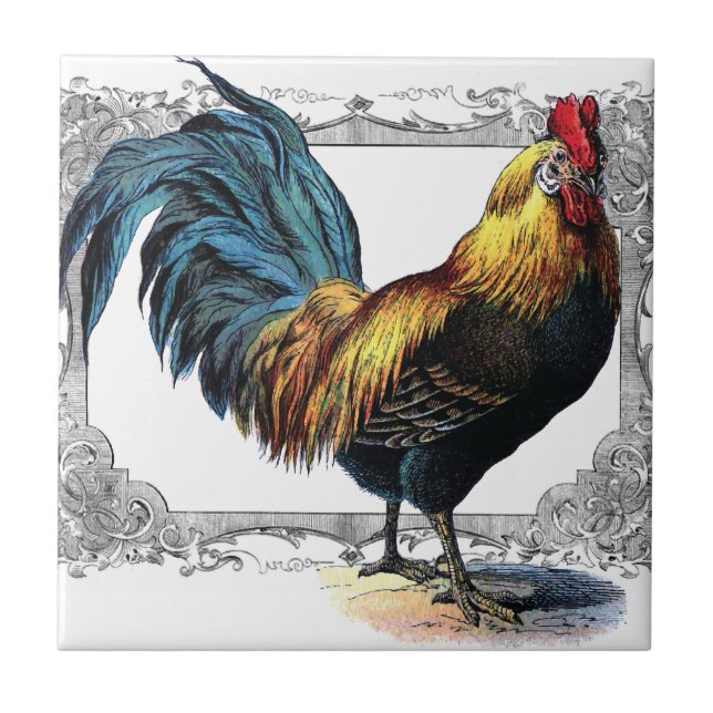 rooster tile or trivet (Front)