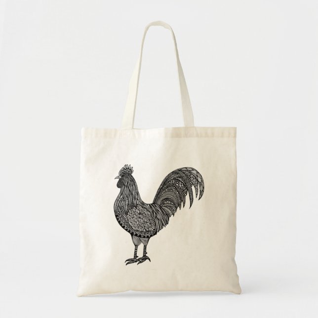 rooster tote bag (Front)