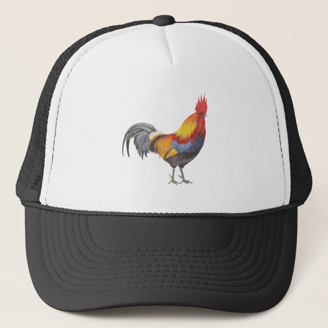Rooster Trucker Hat (Front)