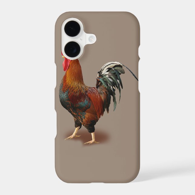 Rooster Vintage Iphone Case (Back)
