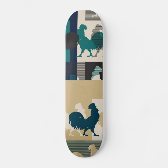 Rooster Vintage Skateboard Deck (Front)