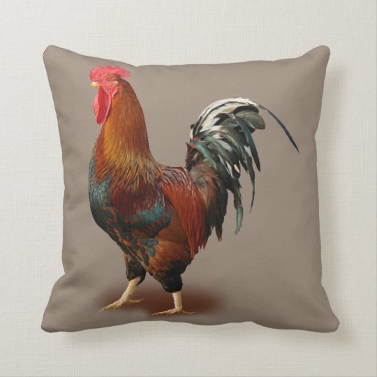 rooster plush pillow