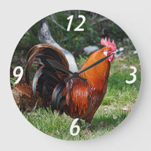 rooster wall clock