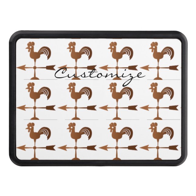 Rooster Weathervane Hitch Cover (Front)