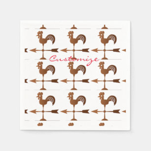 Rooster Weathervane Thunder_Cove Napkins