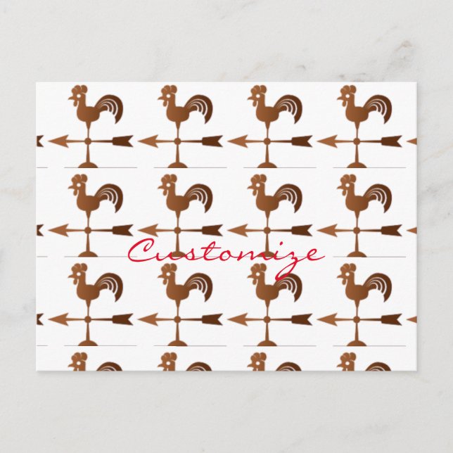 Rooster Weathervane Thunder_Cove Postcard (Front)
