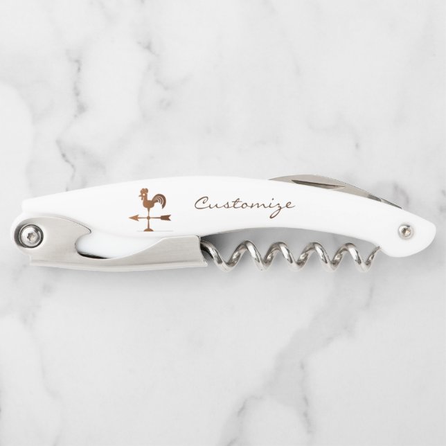 Rooster Weathervane Thunder_Cove Waiter's Corkscrew (Front)