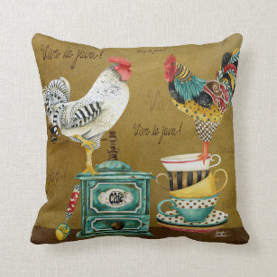 Rooster Whimsies Pillow