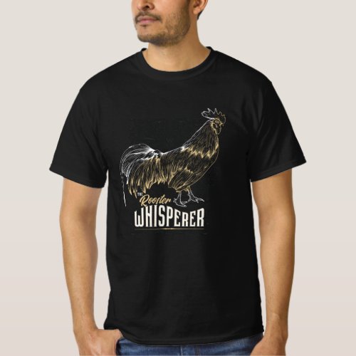 Rooster Whisperer Distressed T_Shirt
