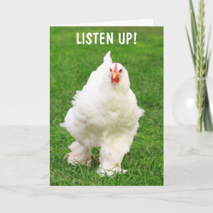 Rooster With An Attitude Get Well Card