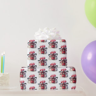 Rooster With Black Glasses Wrapping Paper