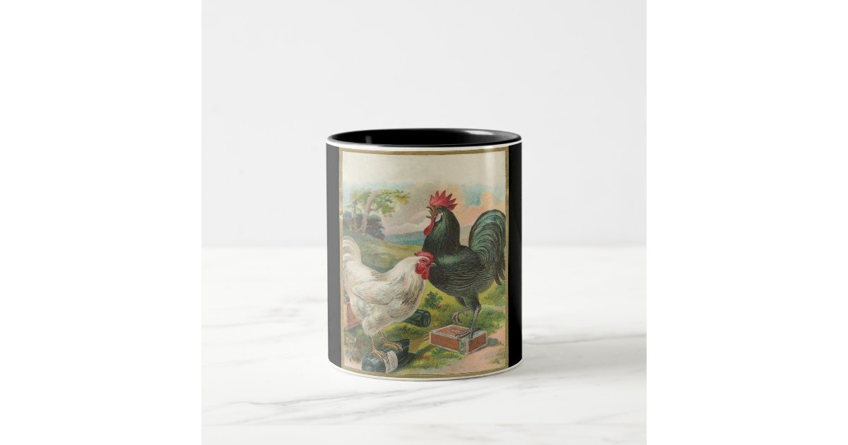 Rooster with his Hen Mug | Zazzle