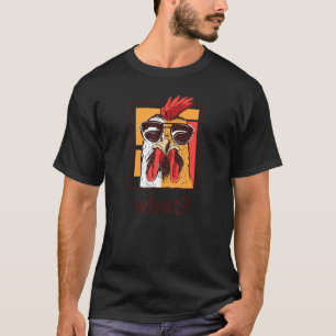 Rooster With Sunglasses Chicken Hen Rooster T-Shirt