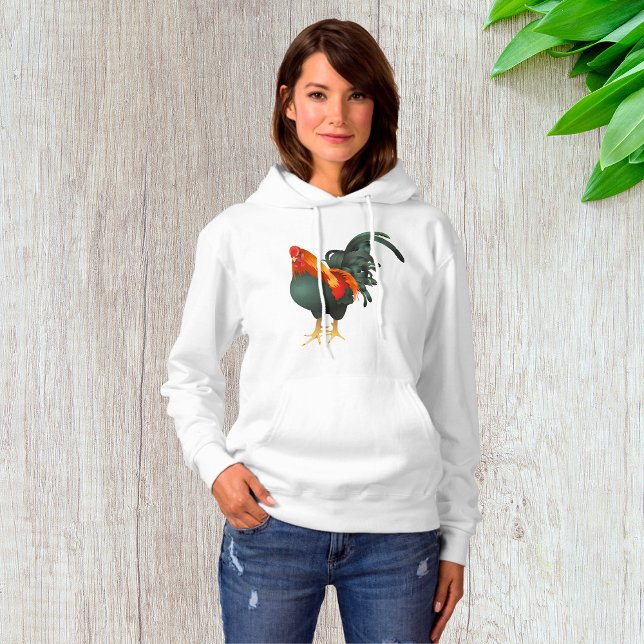 Rooster Womens Hoodie (Creator Uploaded)