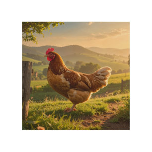 Rooster Wood Wall Art