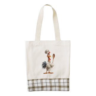 Rooster Zazzle HEART Tote Bag