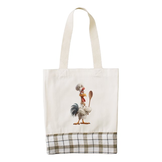 Rooster Zazzle HEART Tote Bag (Front)