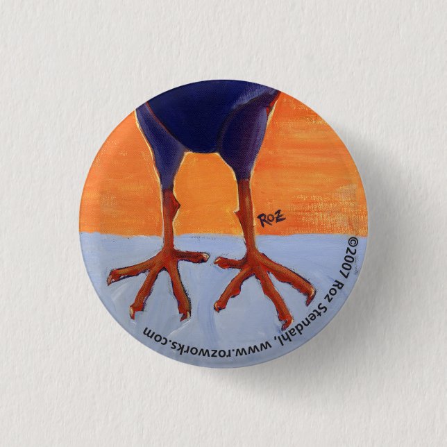 roosterfeet pinback button (Front)