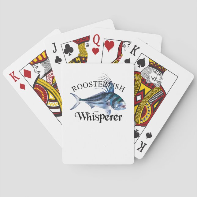Roosterfish Whisperer Light Colored Poker Cards (Back)