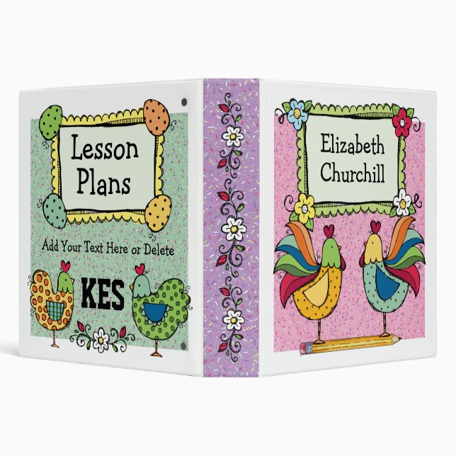 Roosters and Chicks 2 - SRF 3 Ring Binder (Background)