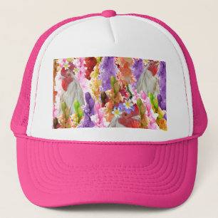 Roosters And HollyHocks, Hat