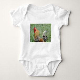 Roosters Baby Bodysuit