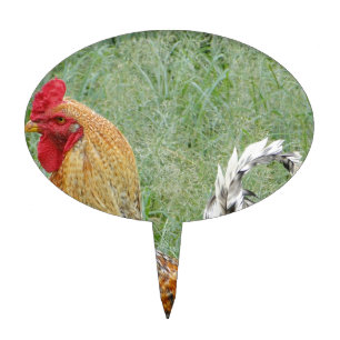Roosters Cake Topper