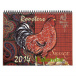 Roosters Calendar at Zazzle