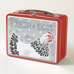 Roosters Call II Metal Lunch Box
