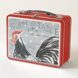 Roosters Call III Metal Lunch Box