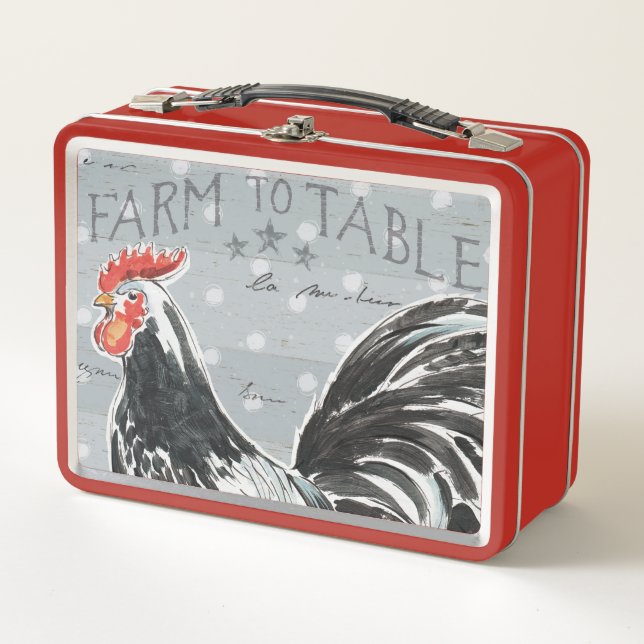 Roosters Call III Metal Lunch Box (Front)