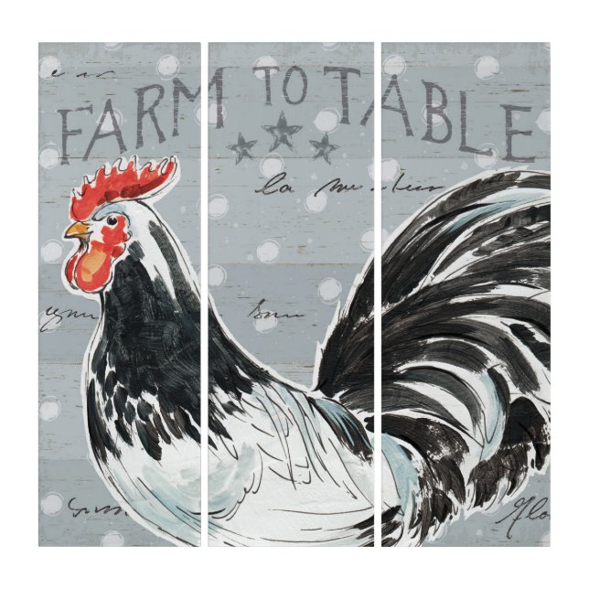 Roosters Call III Triptych (Front)