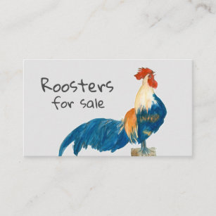 Roosters For Sale Chickens Farm Animal Business Card