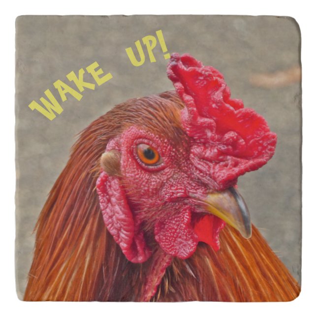 "ROOSTER'S WAKE-UP CALL" TRIVET (Front)