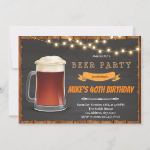 Root beer birthday Invitation
