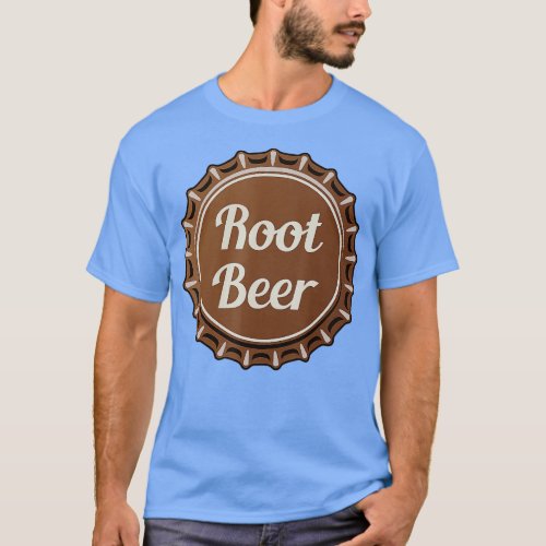 Root Beer fizzy Soda drink bottle top 