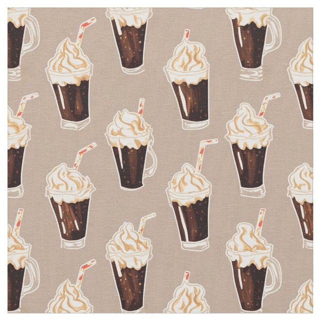 Root Beer Floats Fabric (Close Up)