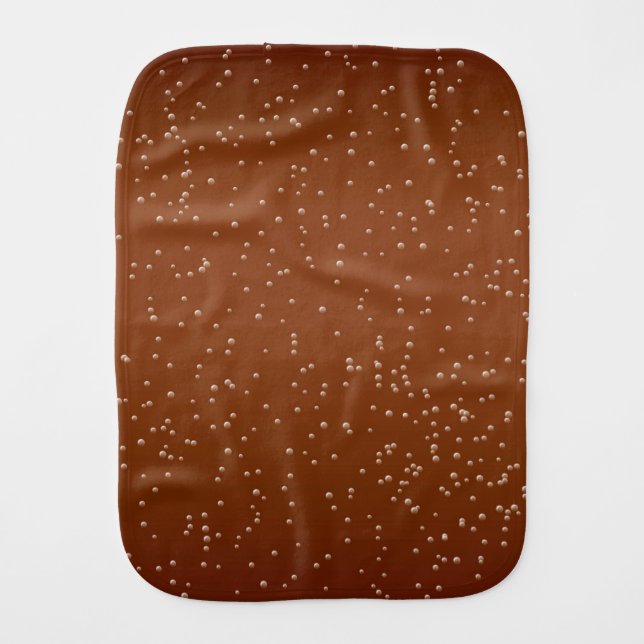 Root Beer with Tiny Bubbles Background Art Baby Burp Cloth (Front)
