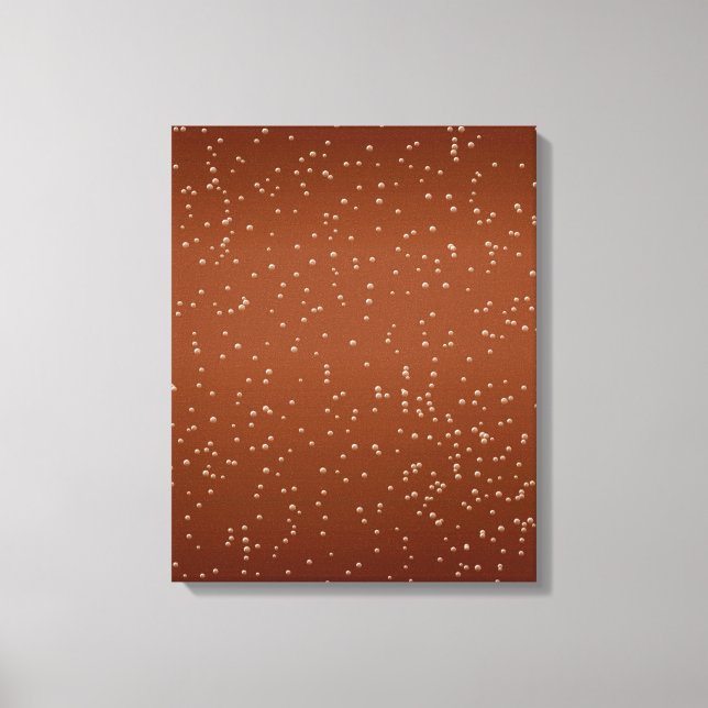 Root Beer with Tiny Bubbles Background Art Canvas Print (Front)