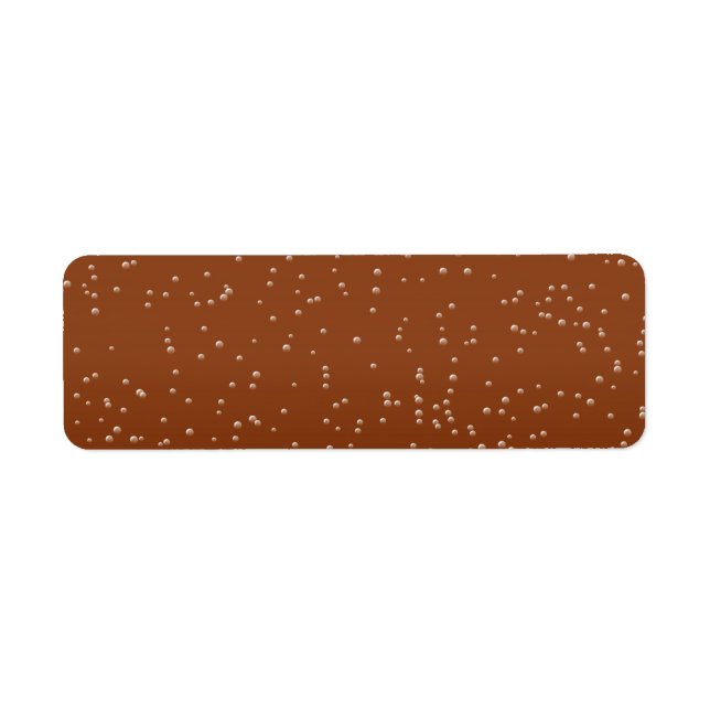 Root Beer with Tiny Bubbles Background Art Label (Front)