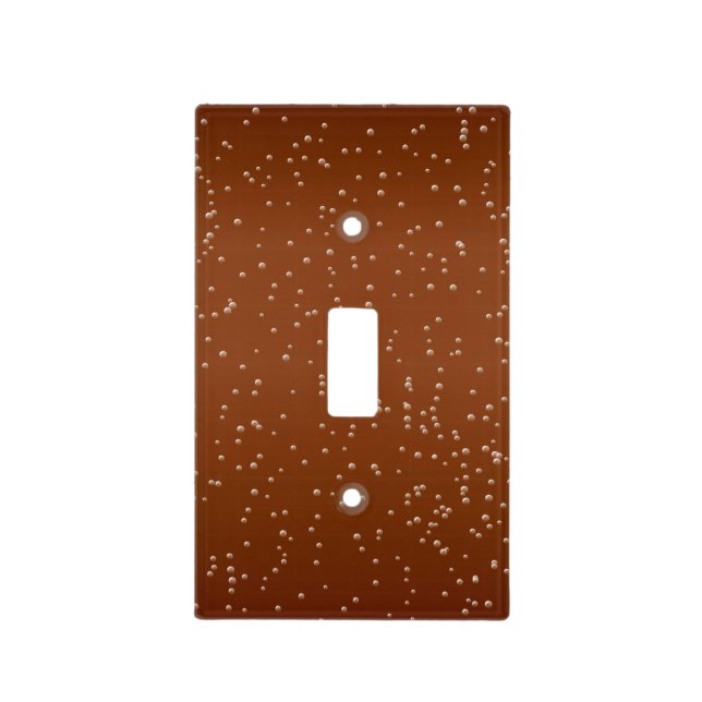 Root Beer with Tiny Bubbles Background Art Light Switch Cover (Front)