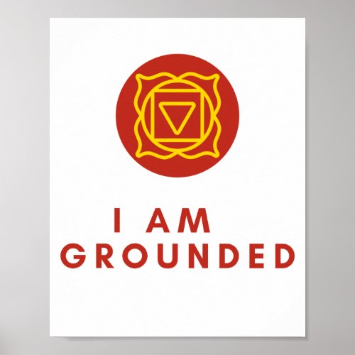 Root Chakra Affirmations Poster