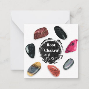 *~* Root Chakra Elixir AP64 Stones Note Card
