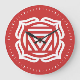 Root Chakra Energy Wall Clock