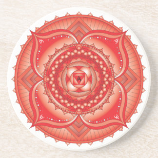 Root Chakra Light Mandala Coaster